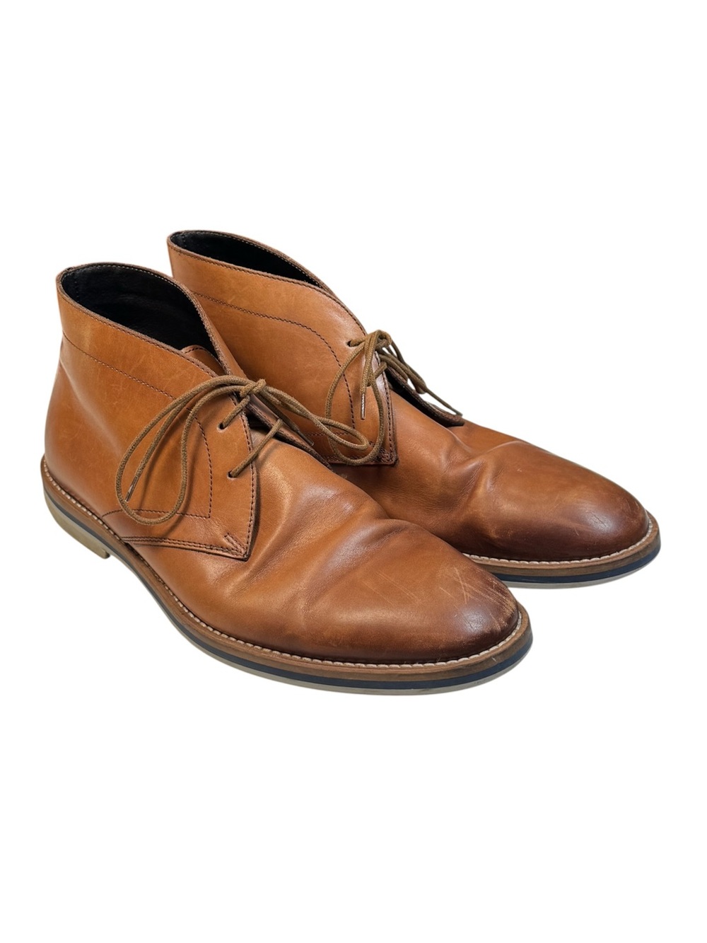 To Boot New York Adam Derrick Waldorf Tan Brown Leather Chukka Boots Italy 8 M